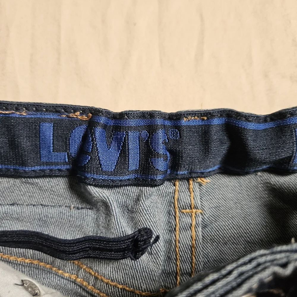 Levi's 512 Jeans Boys Size 5 Regular Blue Denim‎ Adjustable Waist